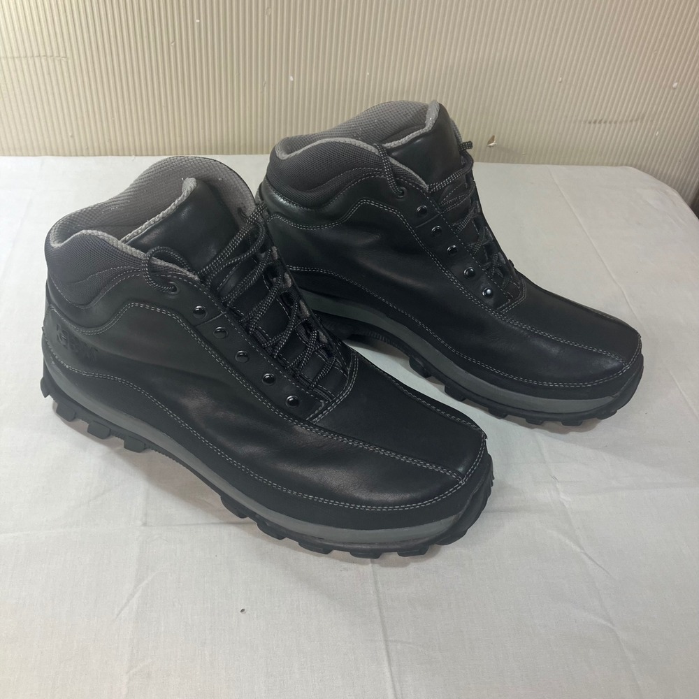 GBX Slope 300072 Mens Black Leather Hiking Work Boots Size 15M